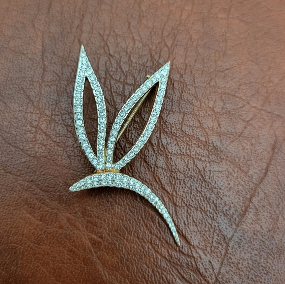 Vintage Signed Swarovski Butterfly Brooch! - Picture 1 of 8
